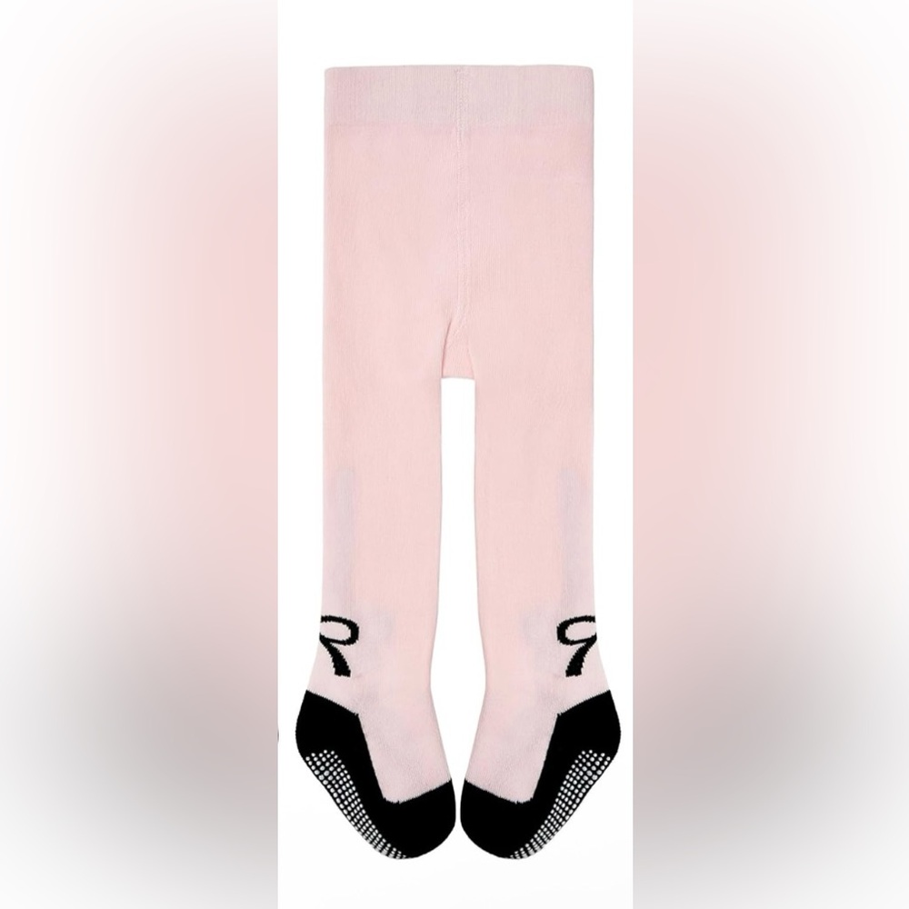 Baby Girl Pink and Black Tights NWOT